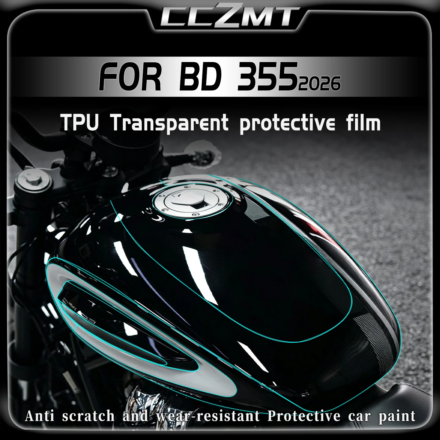 For Benda BD 355 BD355 LWB 2026 Invisible Car Cover Film Transparent Body Scratch Protection Sticker Modified Accessories