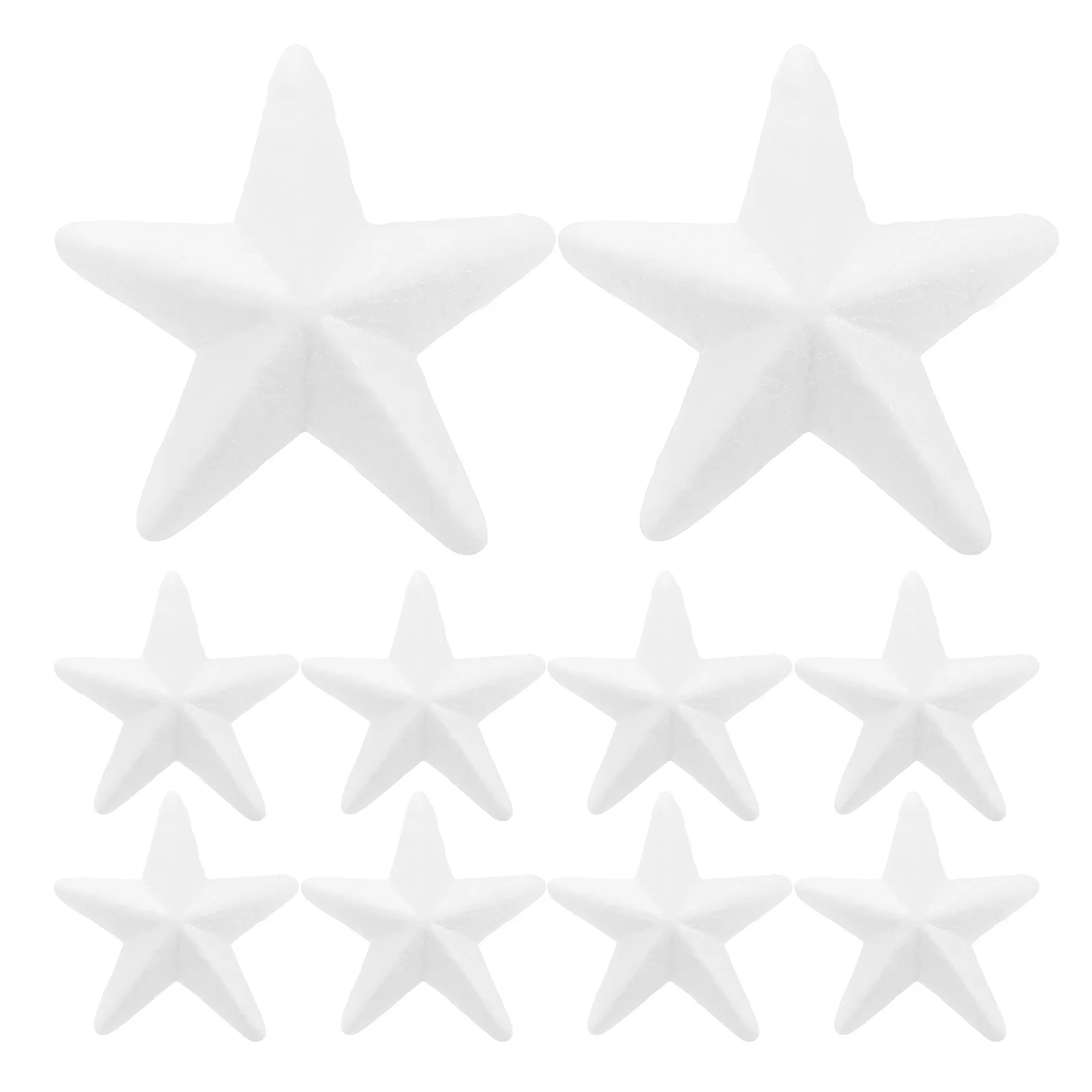 

20Pcs Foam Star Decorations White Xmas Tree Ornaments for Crafts Holiday Party DIY Christmas Hanging Stars Decorations