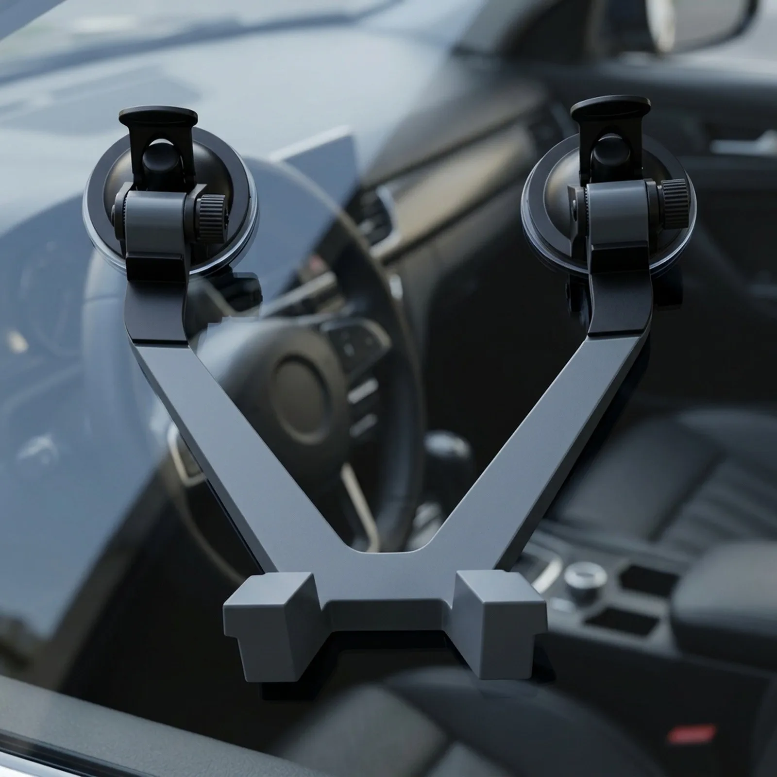 Secure ABS Plastic Mount for Starlink Suction Cup Windshield Bracket Vehicle Holder Compact Gray 20 by 20 by 5 CM
