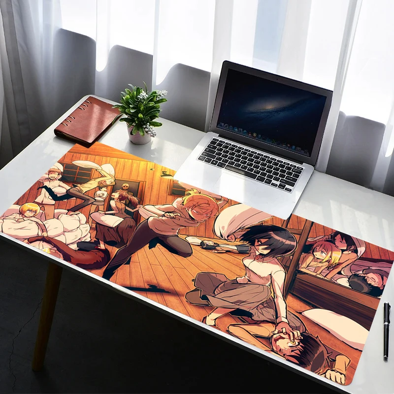 

Mouse Pad Computer Gaming Accessories Mousepad Rubber Extended Desk Mat A-attack on Titan Eren Yeager Laptop Gamer Keyboard Pad