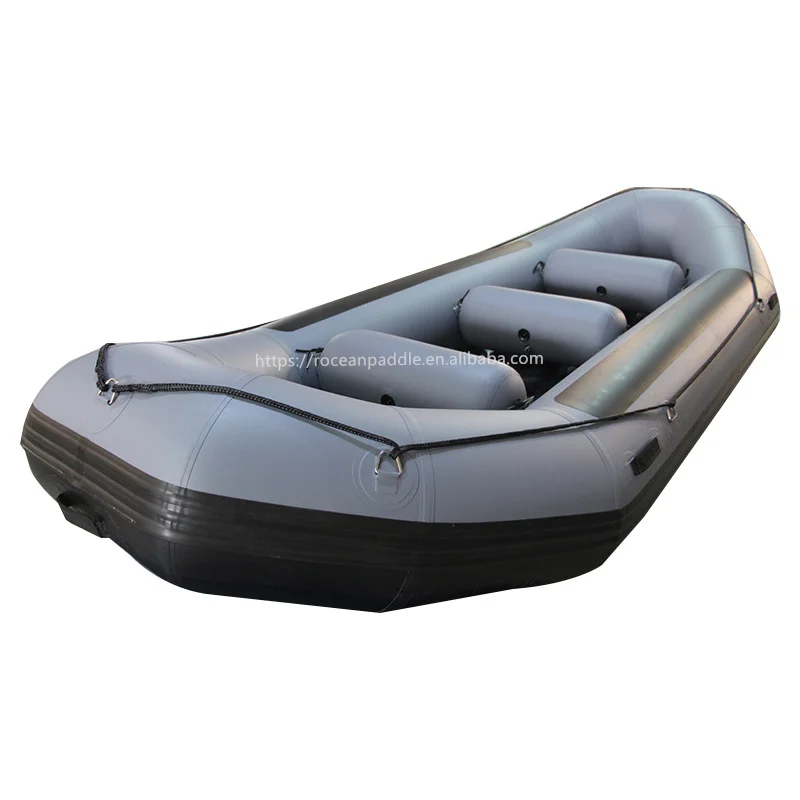 

NRS 14ft Self-bailing Raft White Water Hypalon Inflatable River Rafting Boat PVC Raft Boat With Inflatable Floor