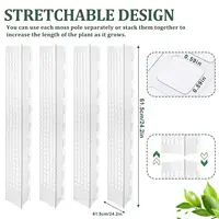 Moss Pole Plastic Plant Stand Indoor Climbing Plants Guardian Tutors Pot Moss Stick For Plants Growth Garden Support Accessories 5