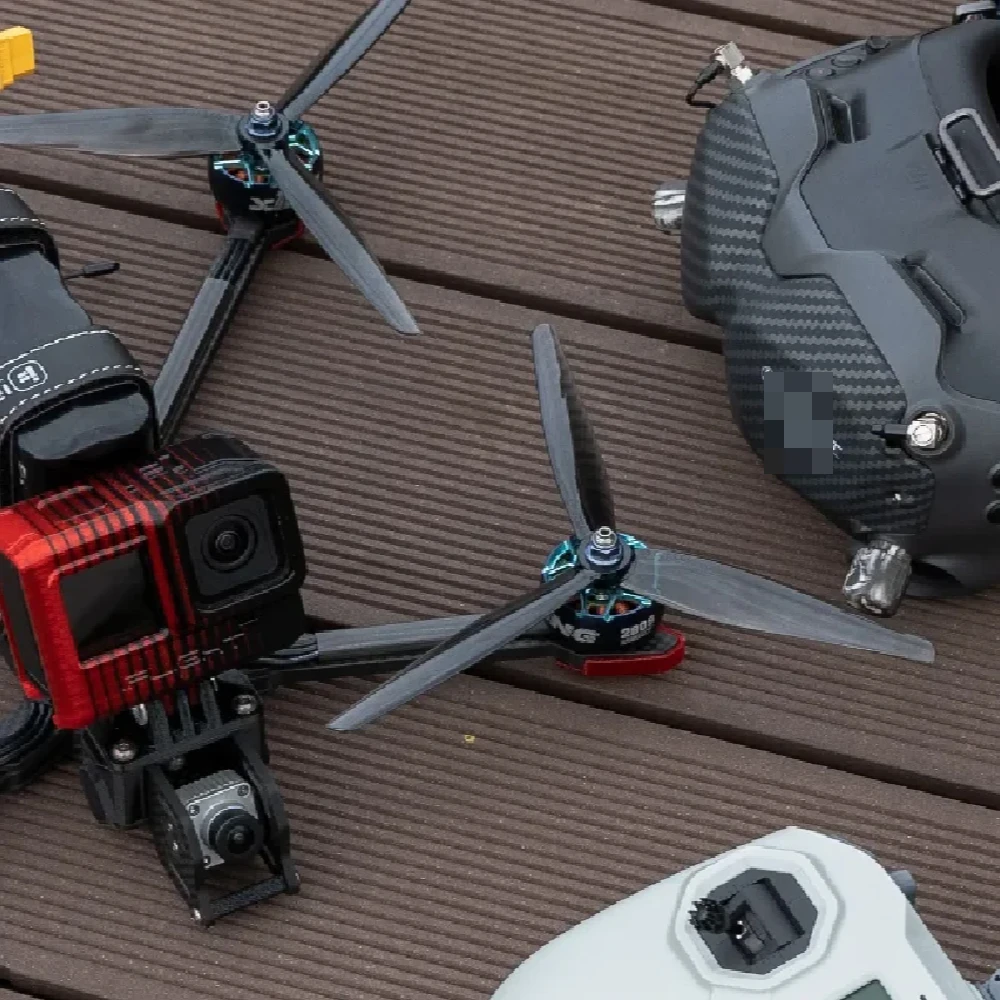 Hqprop 7.5x3.7x3 رمادي فاتح 2cw 2ccw 7.5 بوصة 3 شفرات مروحة كربونات بولي لمحرك بدون فرش Fpv Racing Rc Drone #6