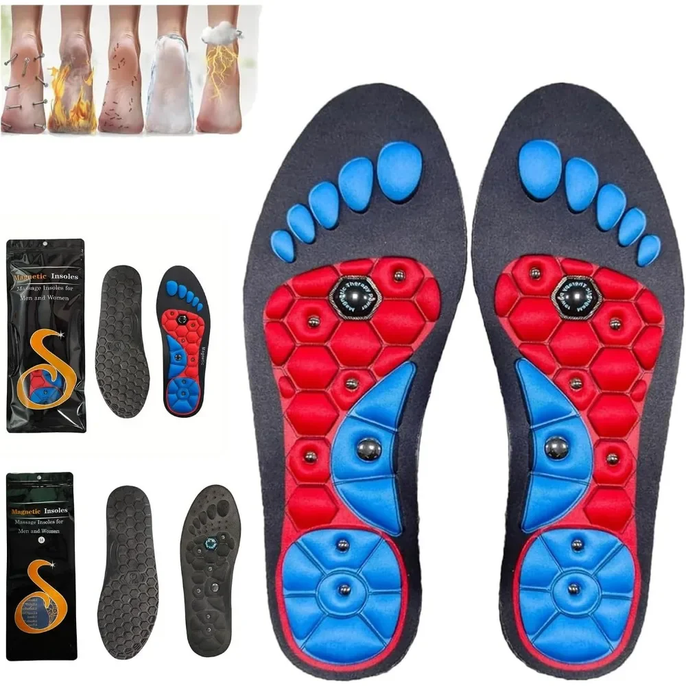 Acupressure Insoles, Orthopedic Insoles for Men Women, Shoes Insoles, Shock Absorption Insoles, Magnetic Insoles for Weight Loss