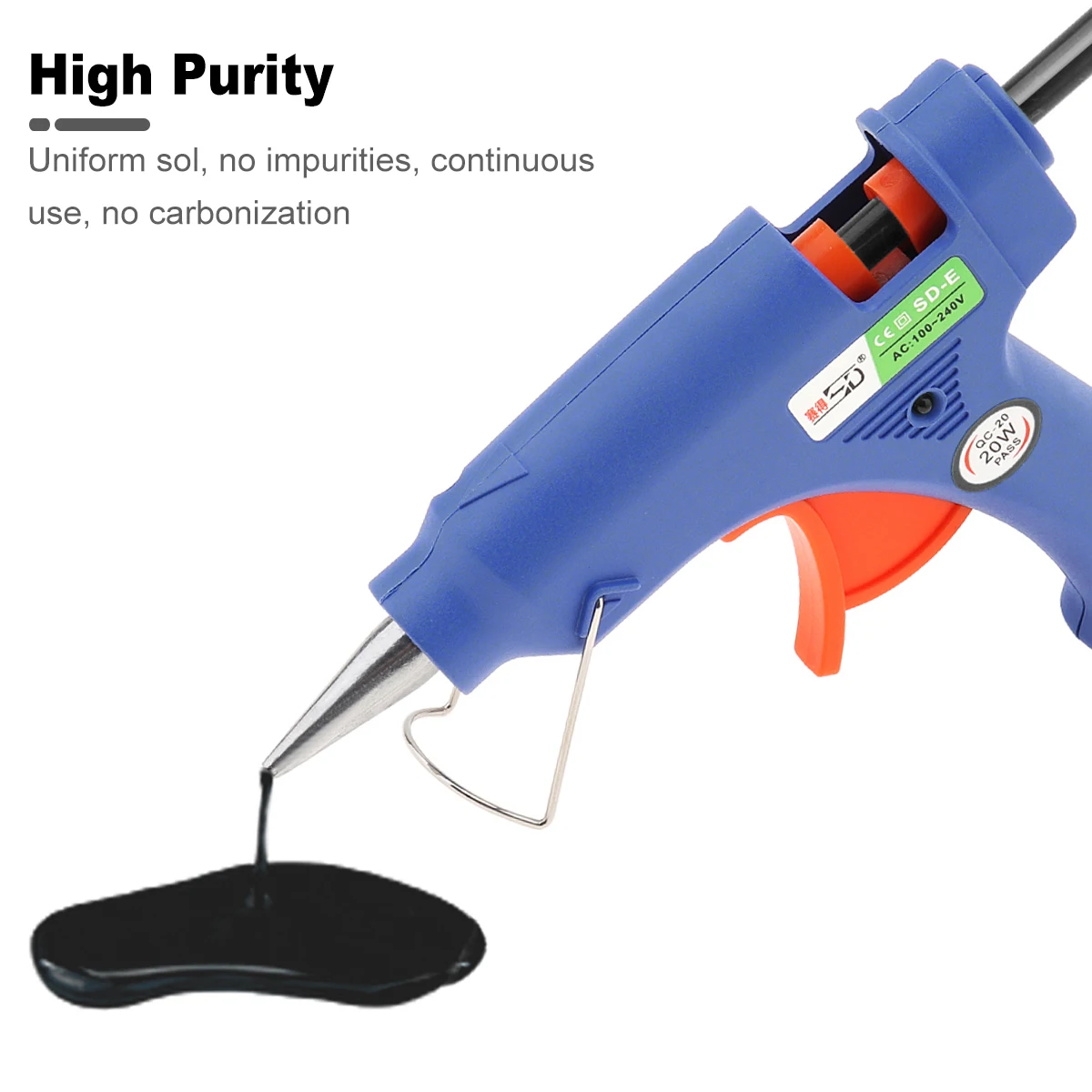 Imagem -06 - Black Hot Melt Adesivo Glue Gun Sticks Faça Você Mesmo Ferramentas para Hot Gun Silicone Cozinha e Banheiro Itens 11 mm x 270 mm Pcs 10 Pcs 20 Pcs 30 Pcs