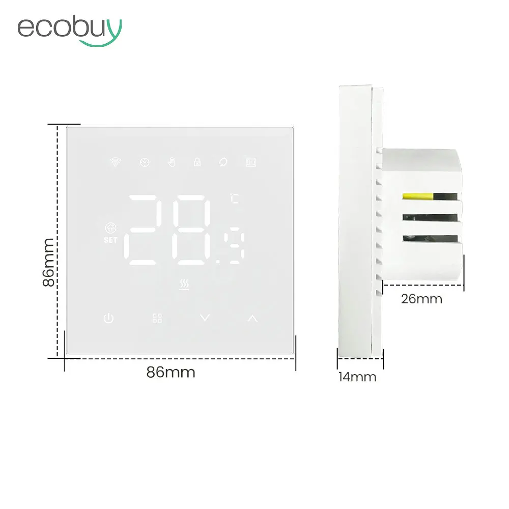 Tuya Smart Home Wifi riscaldamento termostato riscaldamento a pavimento caldo caldaia a Gas regolatore di temperatura digitale Google Home Alexa