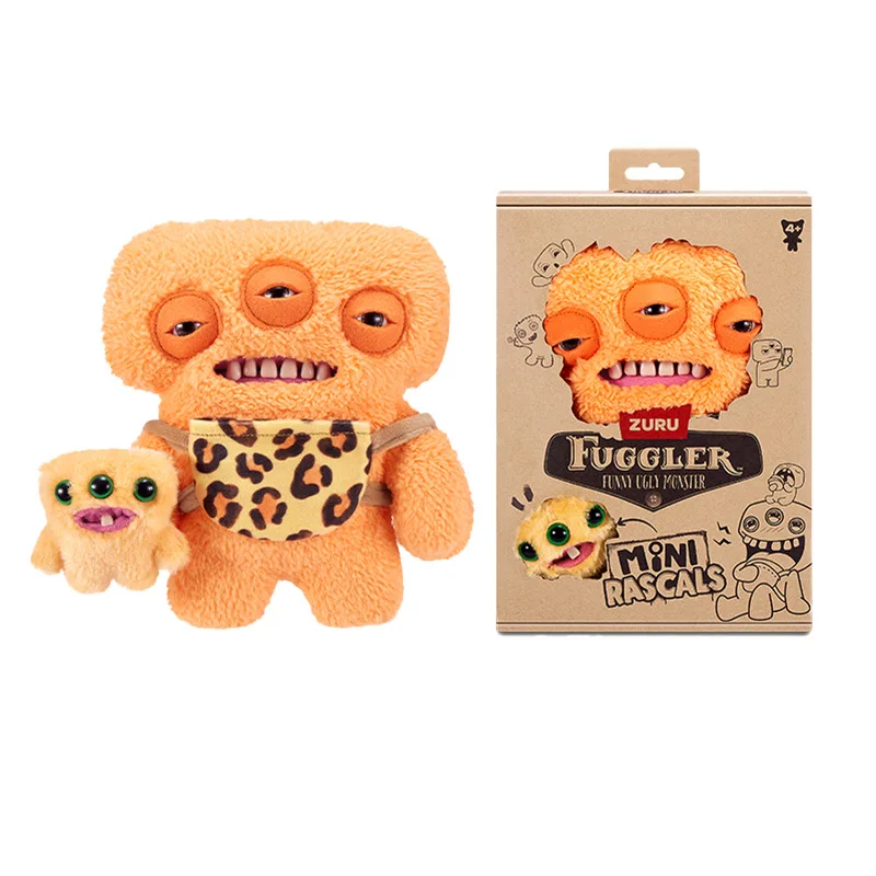 Fuggler Soft Plush Doll Mini Rascals Series Cartoon Ugly Kawaii Teeth Monster Funny Original Box Children Toy Christmas Gifts