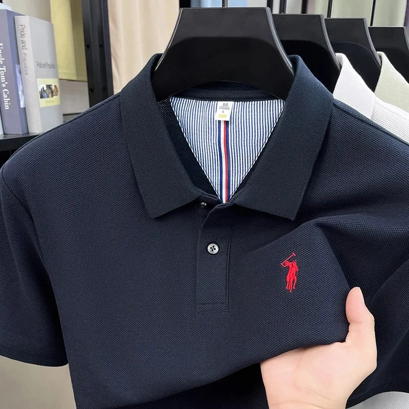 100% Baumwolle Kurzarm Polo Shirt Herren Sommer Mode High-End Marke Hot Verkauf Paul Stickerei Golf Tops Freizeit Business T-Shirt – Detail 14