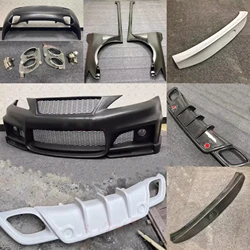 Front Rear Bumper Carbon Fiber Spoiler Tail Wing Fender Side Skirt for Lexus is250 is300 06-12 Upgraded New Style Body Kit