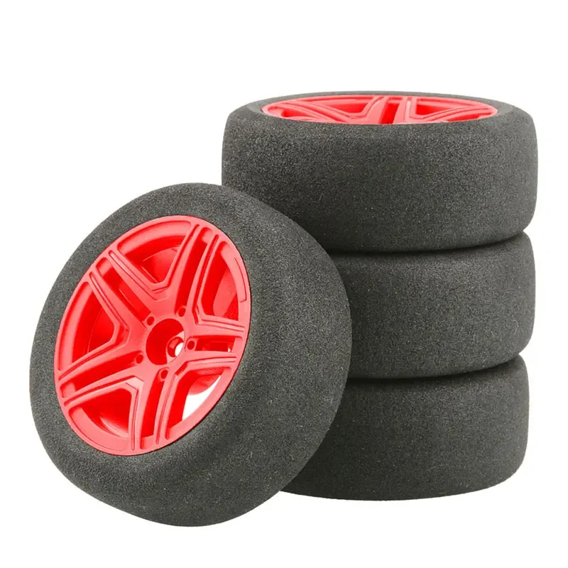 1/10 flat car sponge tire RC tire professional racing HSP 94123 Sakura D4 Tiangong TT02 flat car 6 degrees hub