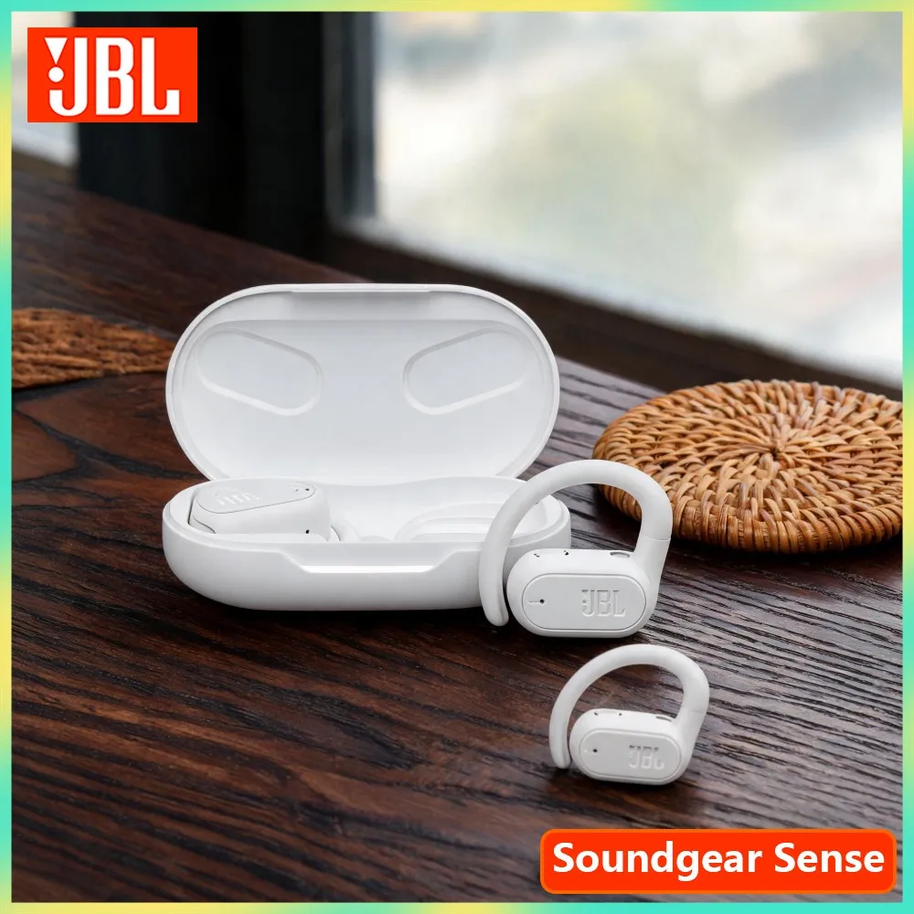 JBL Soundgear Sense Open‑Ear Bluetooth Headphones OpenSound Technology 4‑Mics Call IP54 Protection For Running Cycling Commute