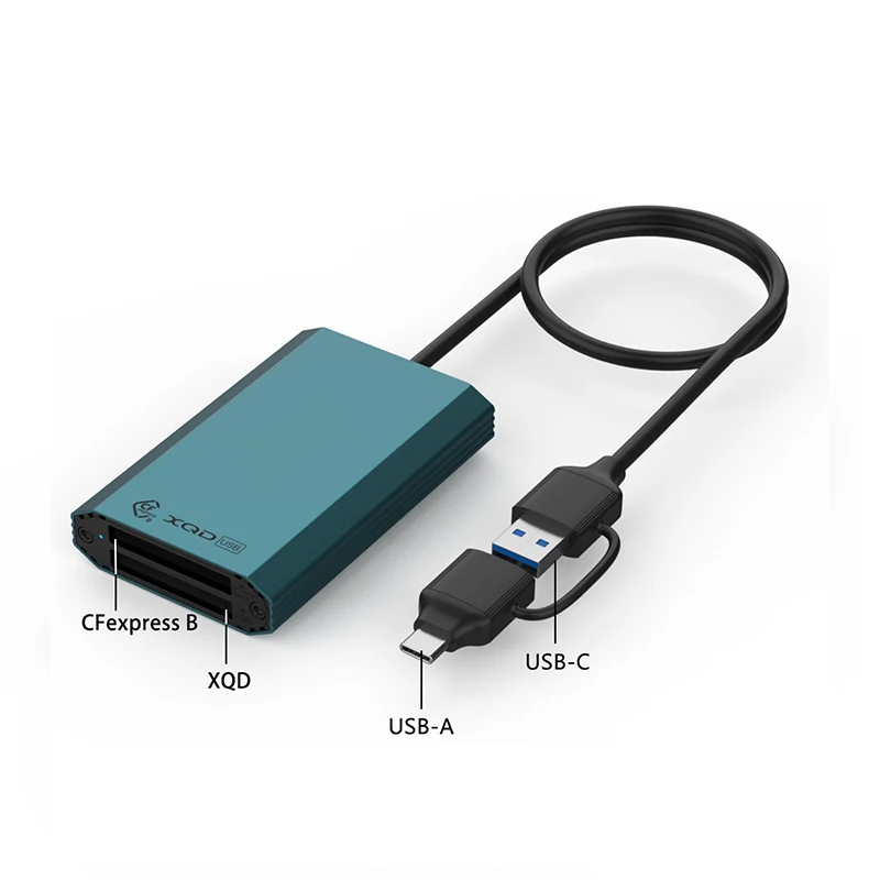 متعددة الوظائف الفاصل محول محول التوصيل والتشغيل USB Hub CF/XQD/SDXC/SDXS USB قارئ بطاقات 10Gbps محطة إرساء الكمبيوتر المحمول