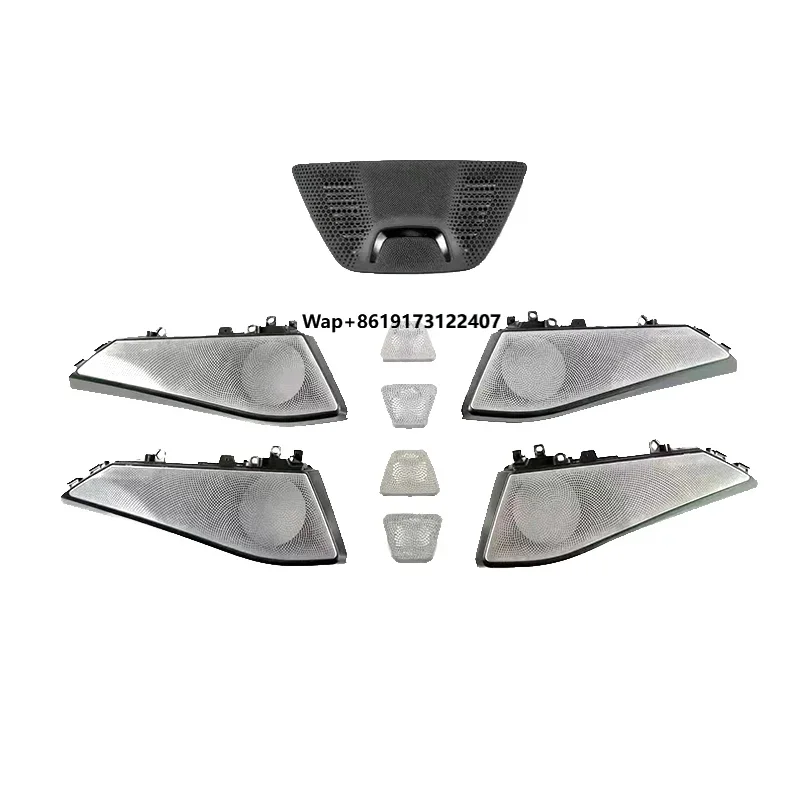 Tim Car Tuning X5/X6/X7/G05/G06/G07/G18 B&W Style Illuminated Plastic Speaker Grilles with Ambient Light Sync LED Speaker Covers