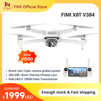 FIMI X8T Drone Thermal Infrared Lens Triple Camera Gimbal RokLink 5.0 20KM Transmission AI Super Night Video 4K GPS Quadcopter