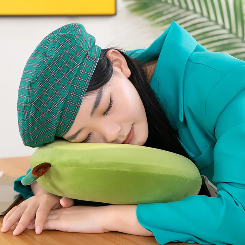 U-shaped Neck Pillow Animal Modeling Travel Pillow Inflatable Memory Foam Fatigue Relief Flight Headrest Sleep Cushion For Plane