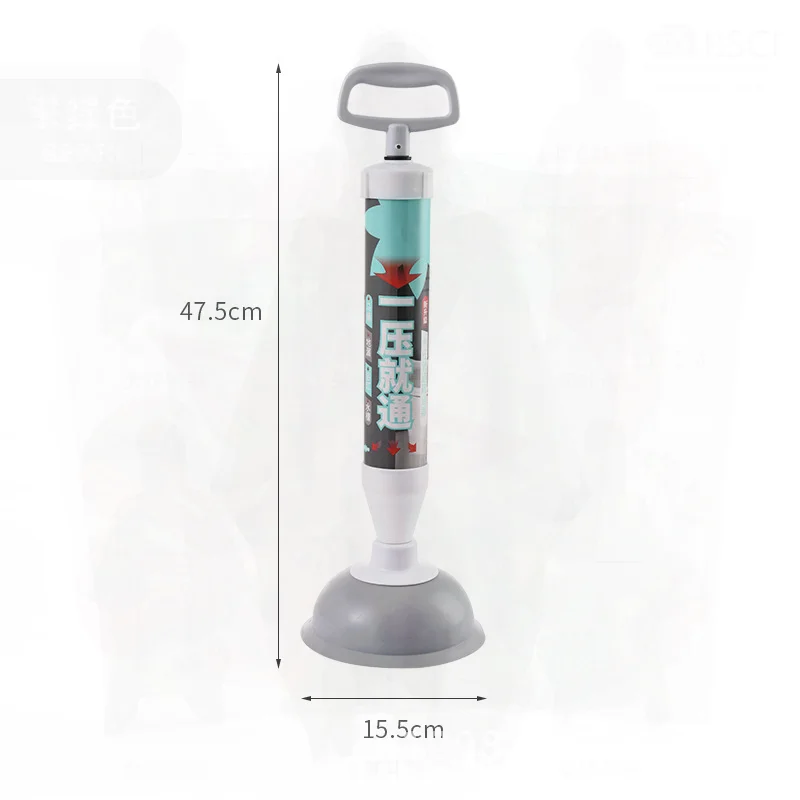 

Professional Toilet Dredge One-Shot Plunger Household Rubber Pipe Laxative Sewer Transmission T-shaped Air Pressure Suction Tool