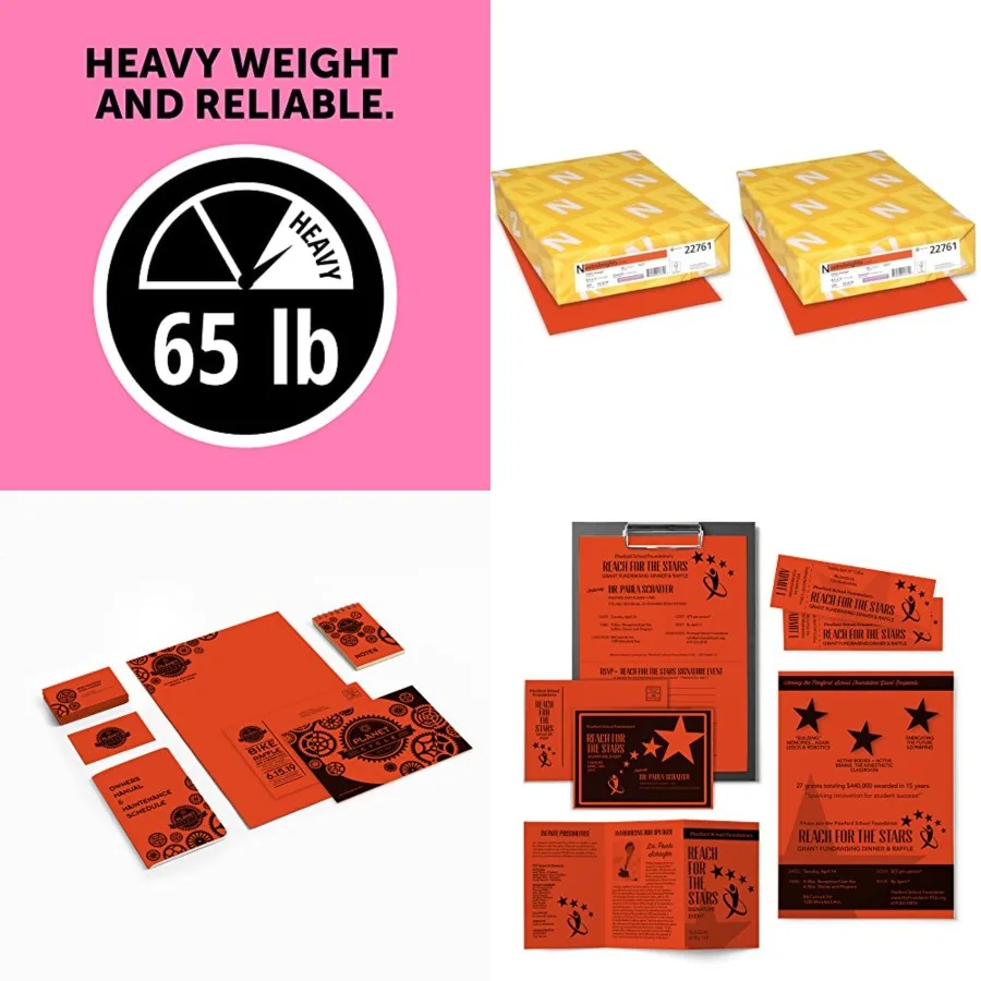 

Astrobrights Color Cardstock, 65 lb Cover Weight, 8.5 x 11, Orbit Orange, 25/Pack Pack of 2