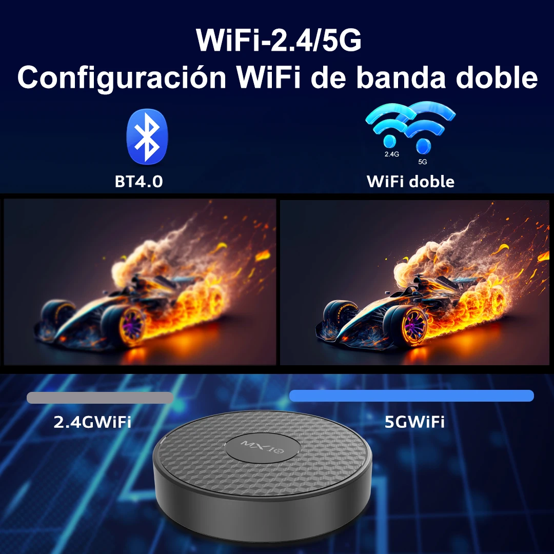 Allwinner H313 Android TV Box MX10 K3 1.5GB 8GB Mali-G31 Wi-Fi 2.4G/5G + BT4 Smart 4K Media Player Support Voice Remote Control