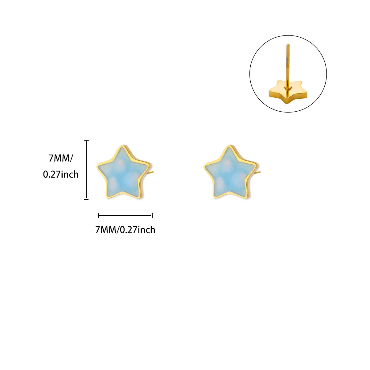 لطيف النفط نازف ستار أقراط للنساء الفولاذ المقاوم للصدأ الذهب اللون ثقب القرط 2025 الاتجاه الجديد موضة مجوهرات الزفاف #6