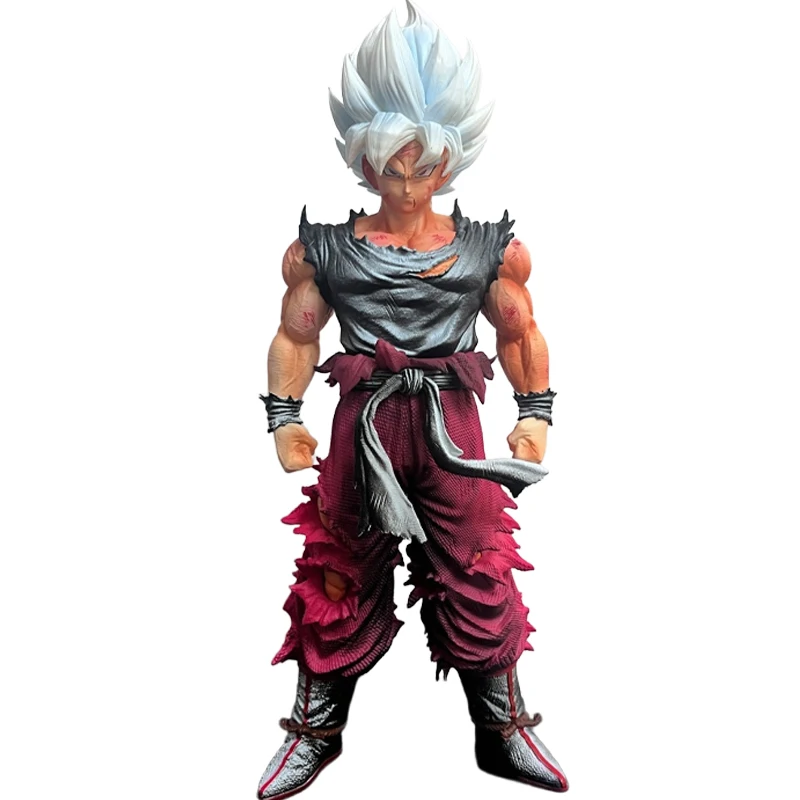 

28cm Dragon Ball Goku Anime Figure Son Goku White Hair Super Saiyan Figurine Pvc Model Statue Desk Decor Collection Toys Gifts