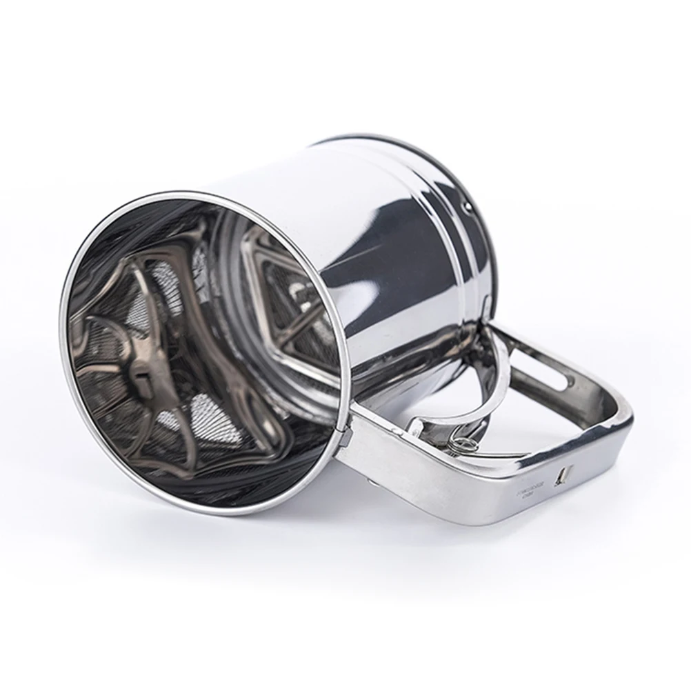 

Premium Stainless Steel Flour Sifter Mesh Strainer for Baking Powdered Sugar Cake Dough Flour