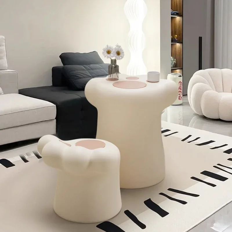 

Cream Wind Cat Claw Coffee Tables Cute Small Apartment Sofa Side Mesas Modern Simple Home Furnishing Ornaments Nordic Stools