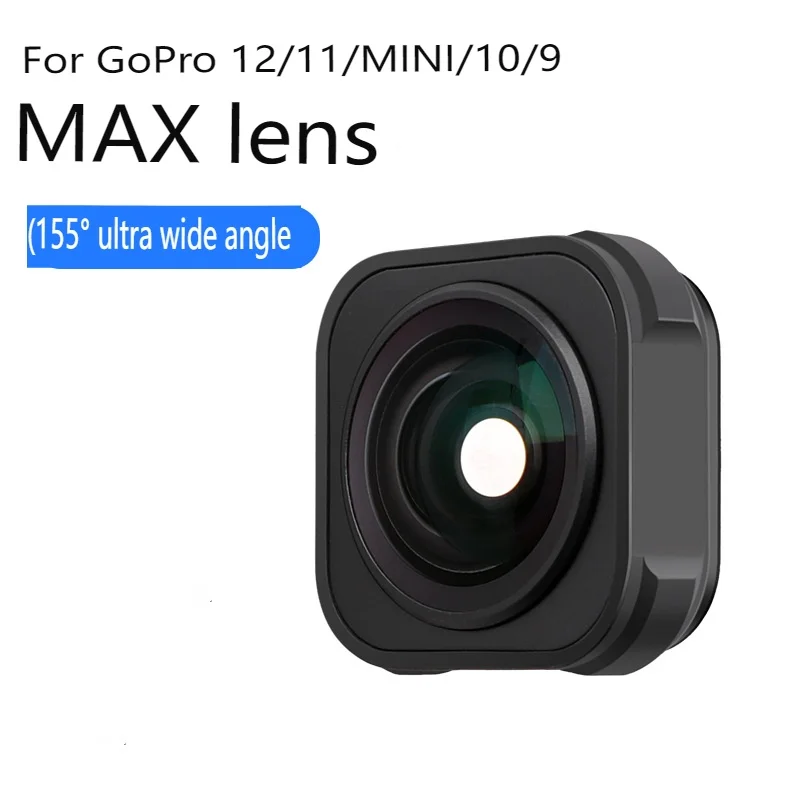 Imagem -06 - Impermeável Lente Anti-shaking Acessórios para Câmera Preta go Pro 13 Max Mod Fov Lente Grande Angular 155 ° 5m Gopro Hero 12 11 9