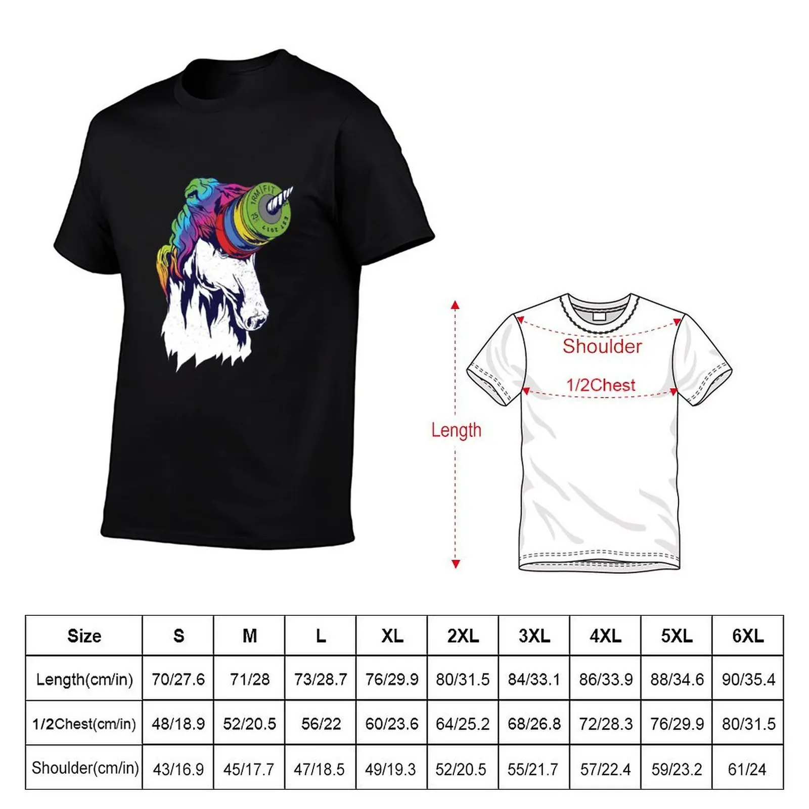 Unicorn and Competition Plates T-Shirt graphic t shirts for man t shirts for man cotton soft cotton t shirts man 100% T-shirt view 2