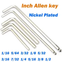 Allen key Wrench 1/16 5/64 3/32 1/8 5/32 3/16 7/32 1/4 5/16 3/8 1/2 Inch L Shape Ball End Long Arm Hex Key Screwdriver