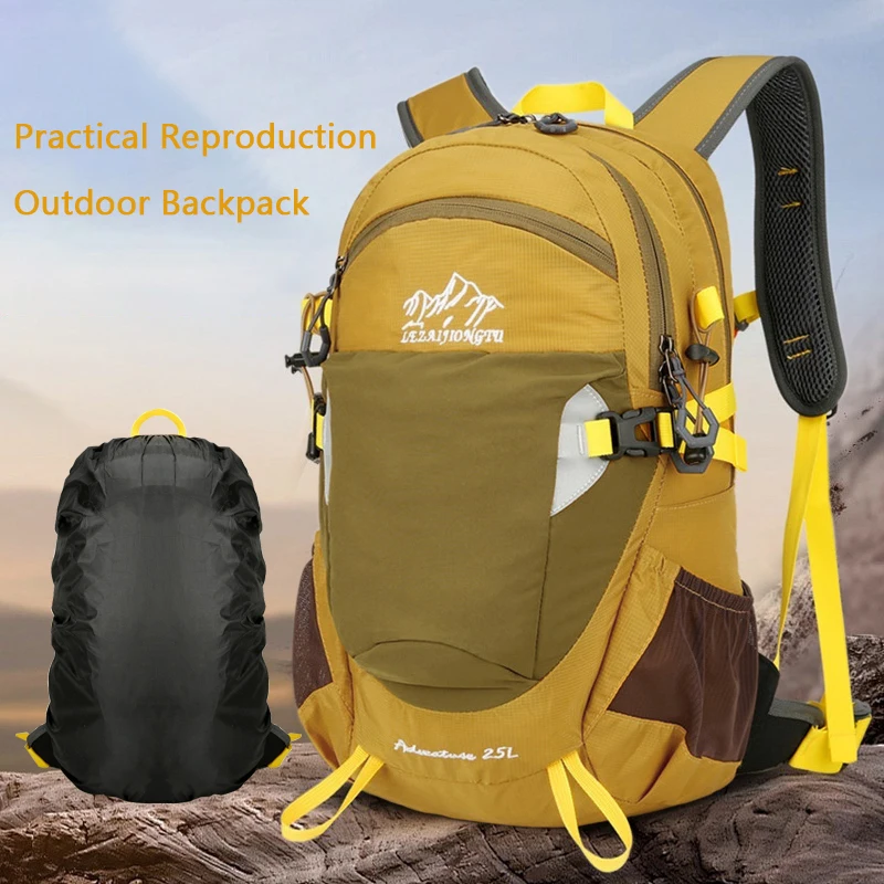 

Outdoor Sports Short Distance Trip Backpack Mountaineering Duffel Bag Camping Travel Knapsack Climbing Hiking Hydration Rucksack