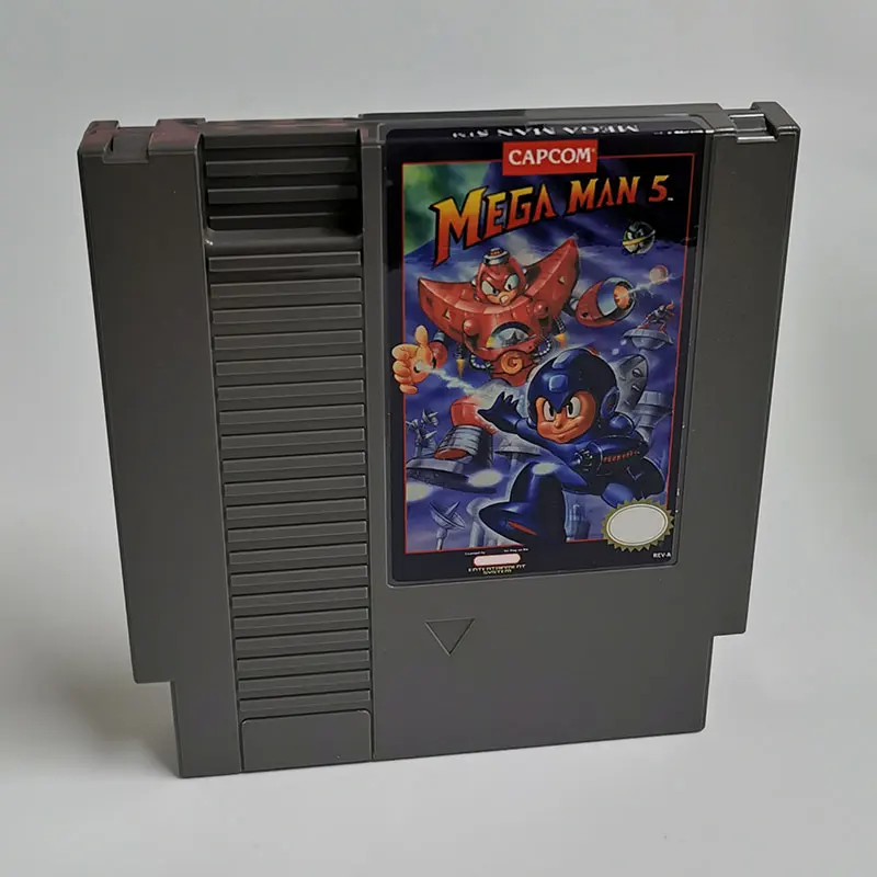 

Megaman5 Multi Game Cartridge for NES NTSC And PAL Version 8 Bit Video Game Console