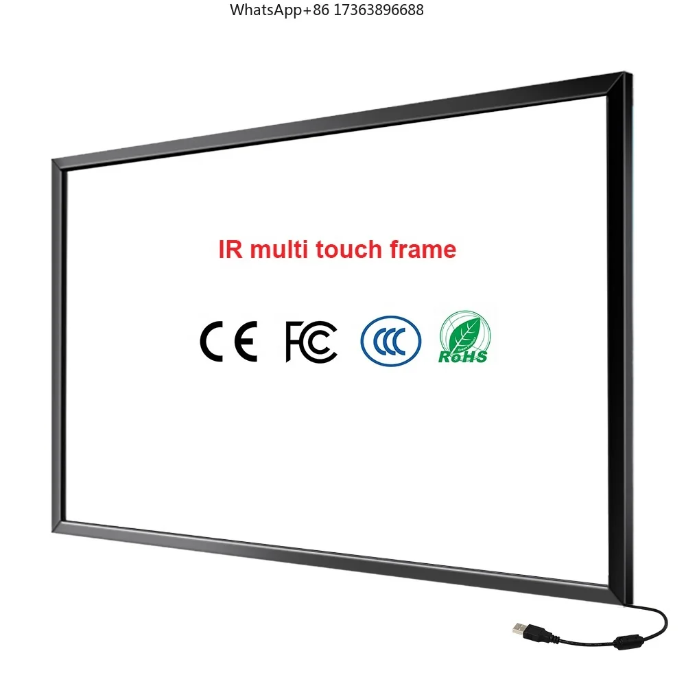 YCLTOUCH 65 Inch Ir Multi Touch Frame Overlay Kits Ir Touch Sensor Frame with 20points