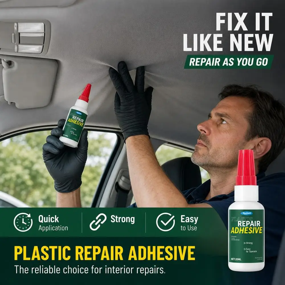 Heavy-Duty Car Bumper Plastic Adhesive Structural Repair Adhesive for Cracks Chips and Impact Damage No Welding Required for DIY