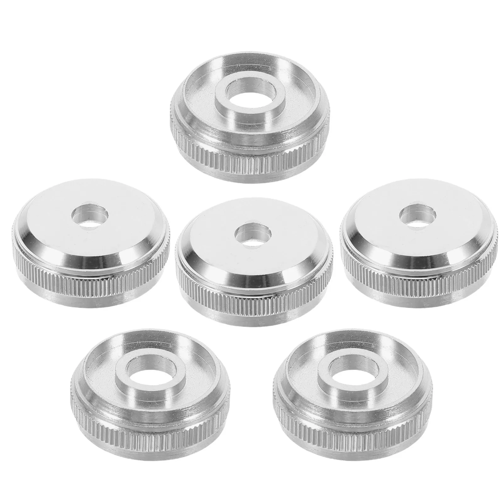 6Pcs Trumpet Valve Screw Caps Cornet Piston Buttons Upper Lower Valve Screw Accessories Musical Instrument Repair Parts