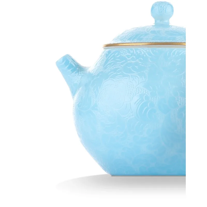 Ceramic teapot Kung Fu tea set, handmade one pot and two cups