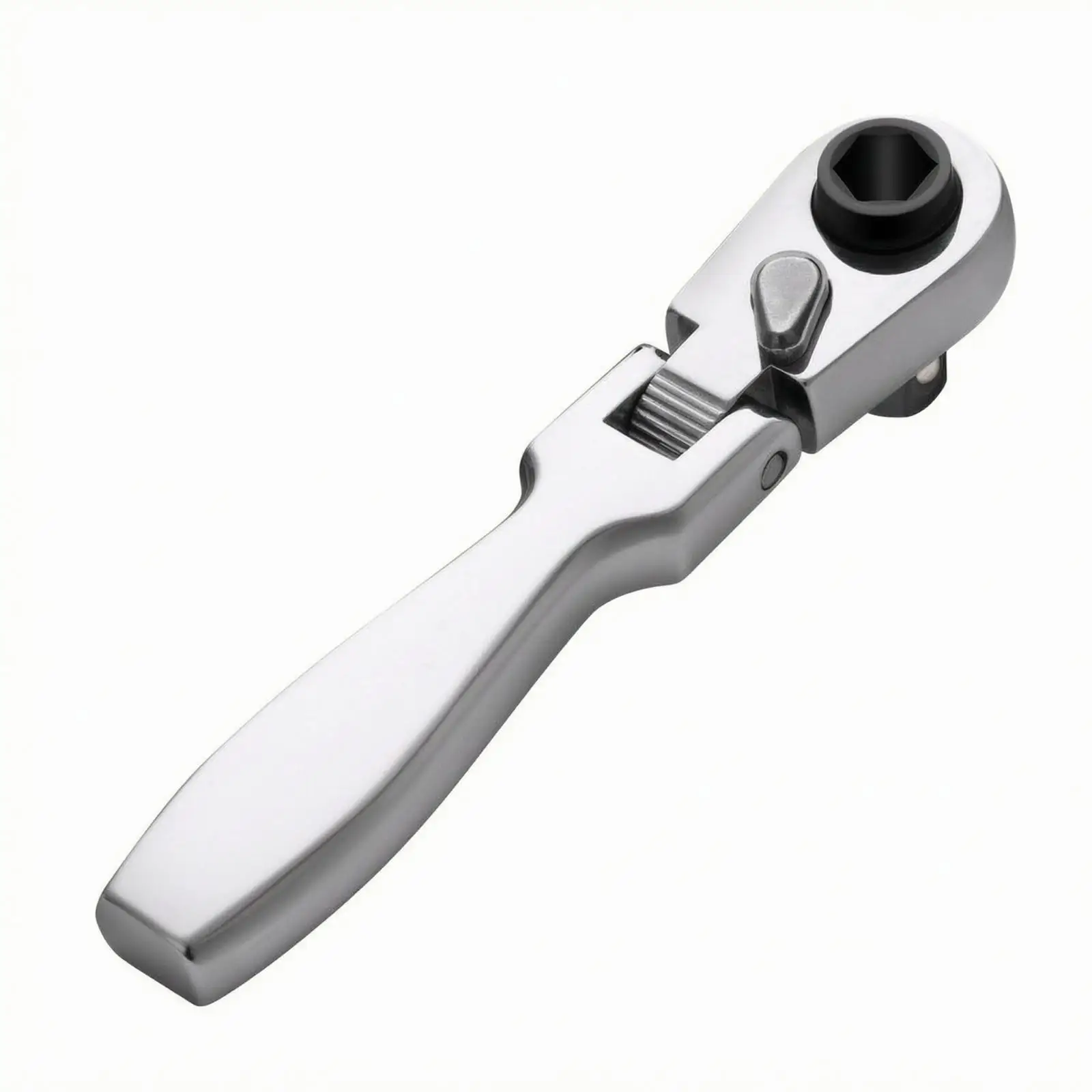 Chrome Vanadium Steel Mini Ratchet Wrench 2 in 1 Socket and Screwdriver Bit for Tight Angle Fastening Jobs