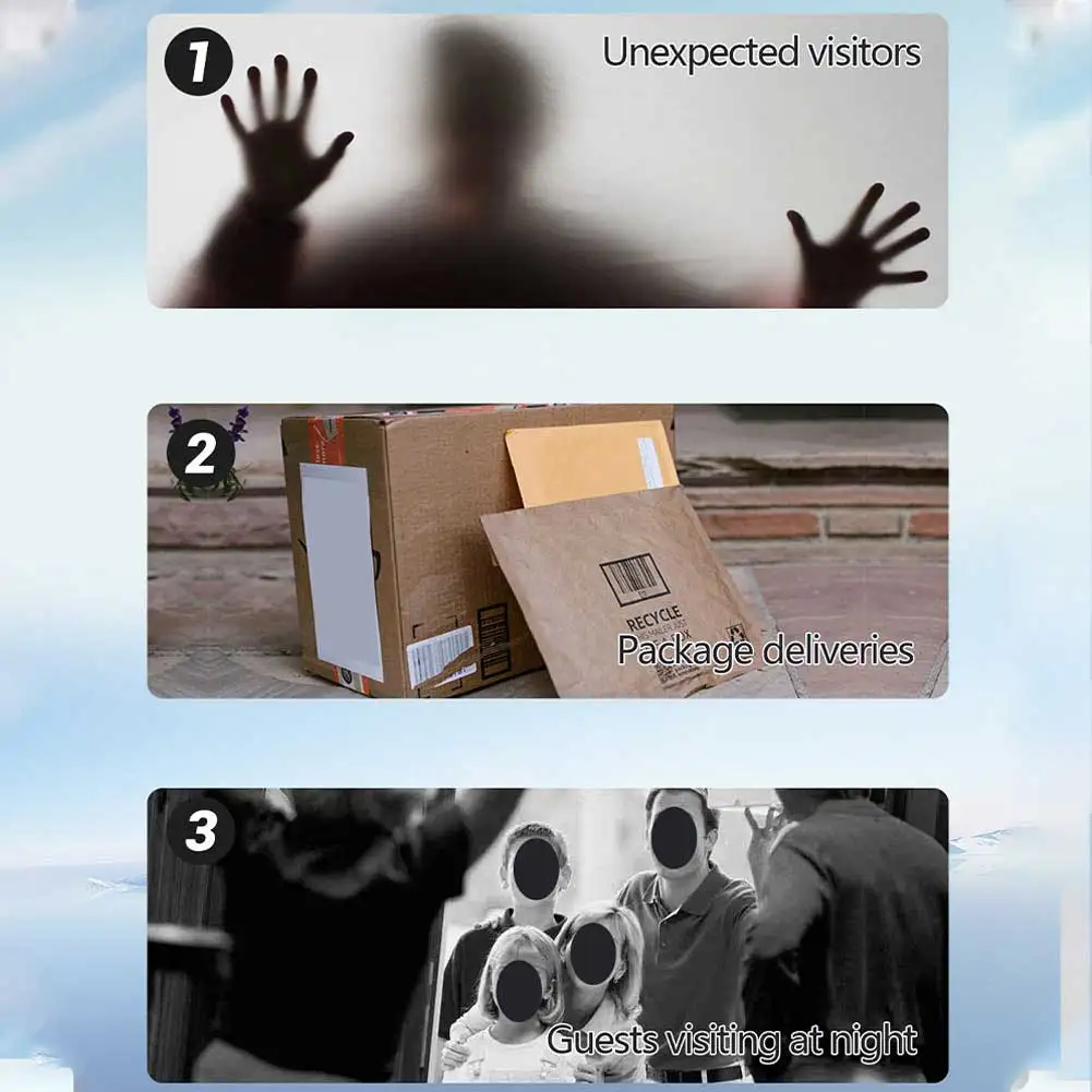 Cámara de timbre de vídeo inalámbrica con Monitor, sistema de intercomunicación de visión nocturna, timbre inalámbrico con Monitor de cámara con pantalla de 4,3 pulgadas