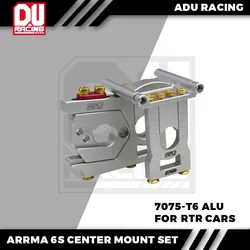 ADU Racing CENTER DIFF GEAR COVER MOUNT SET CNC 7075 T6 ALU FOR ARRMA 6S V5 OR EXB V1