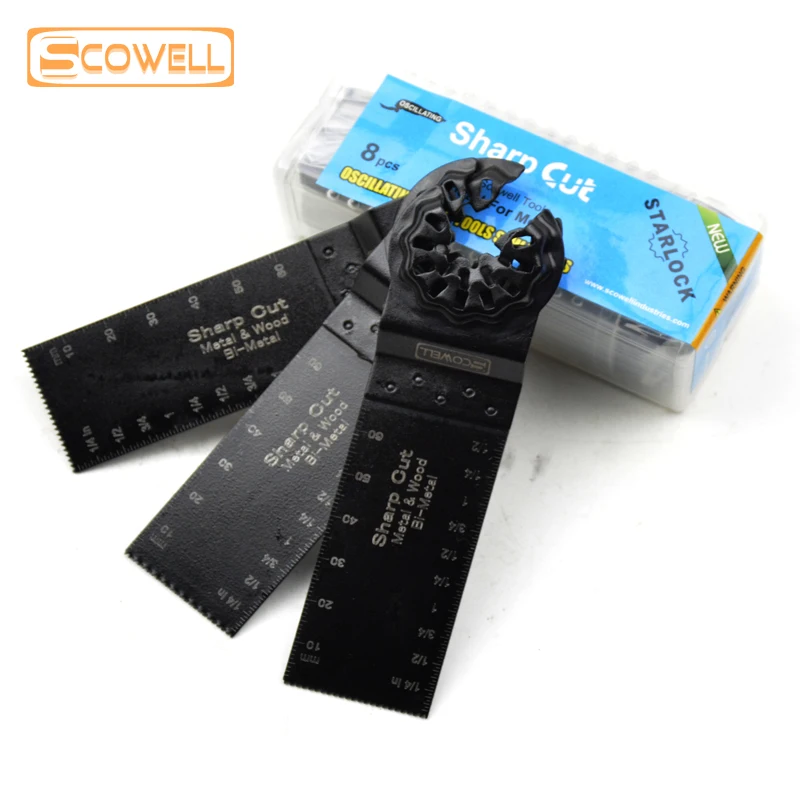 Lock Fit Extra Long Bi-metal Plunge Oscillating Saw Blades For Oscillating Machines Plus Length Renovate Multi Tool Blade