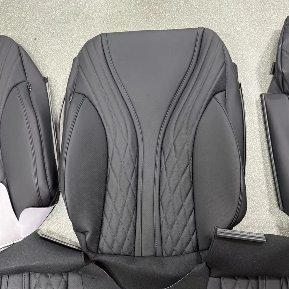 S Class Luxury Full Set Leather Seat Cover and Whole Car Interior Leather Wrapping for W221 W222 W223