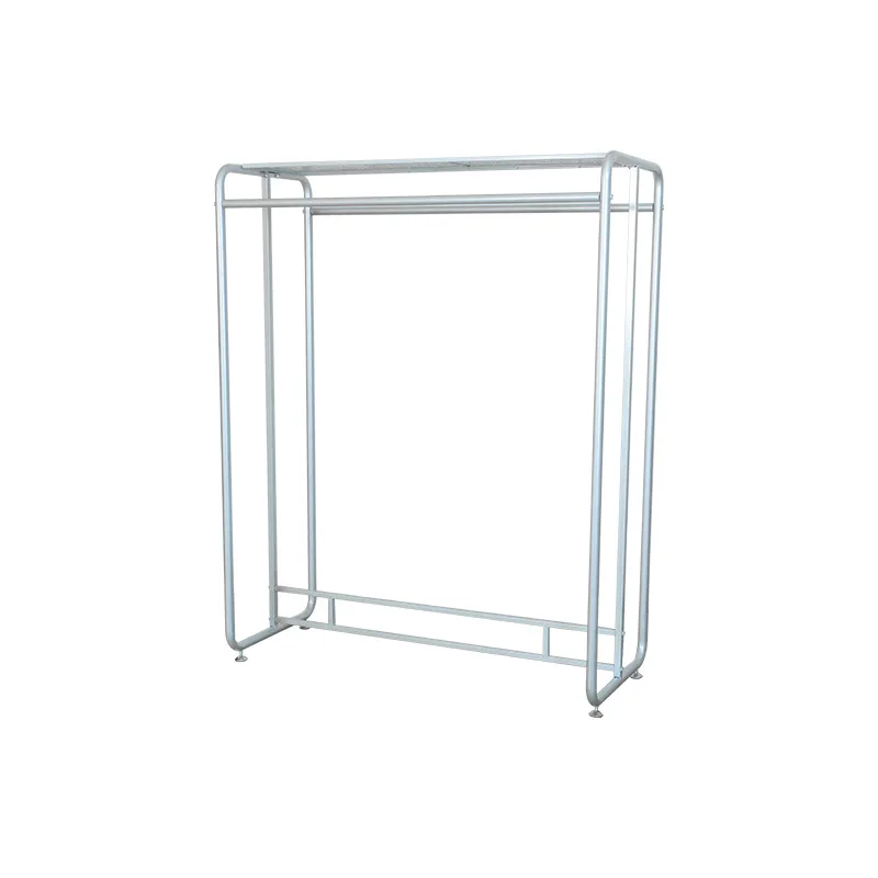 

Children's clothing store Double row Zhongdao rack Parallel bar display stand Men's and women's clothing store Nano gold silver