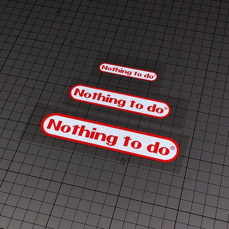 1Pc Nothing To Do Text Vinyl Sticker, Matte Waterproof Decal For Car Mirror Window Bumper Minimalist Funny Modification Decor