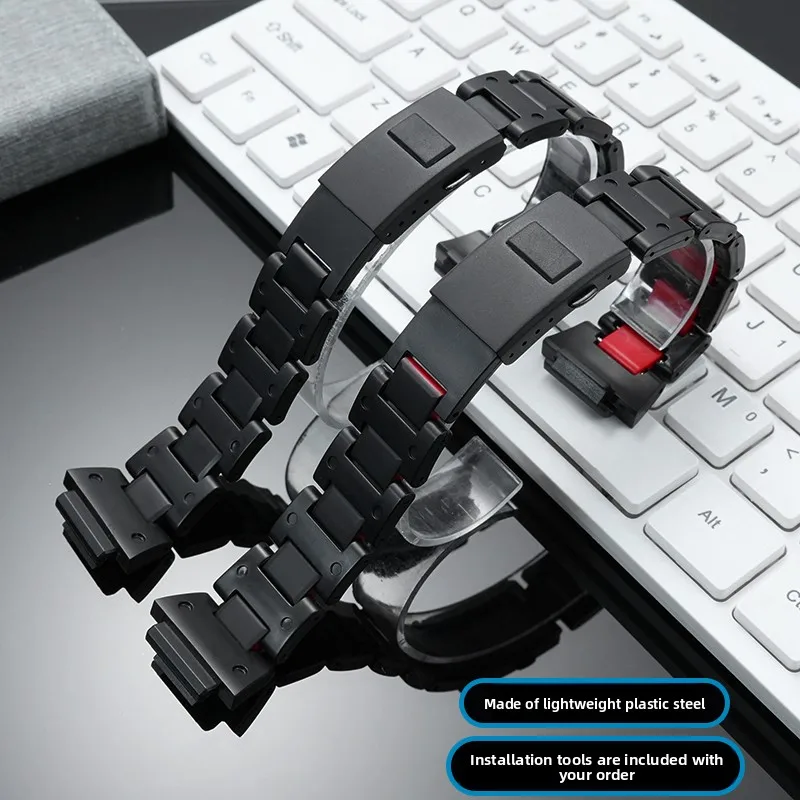 16mm Convex Interface Plastic steel strap for G-SHOCK Casio GW-BX5600 ‌Resin-Metal Composite bracelet Replacement Accessories