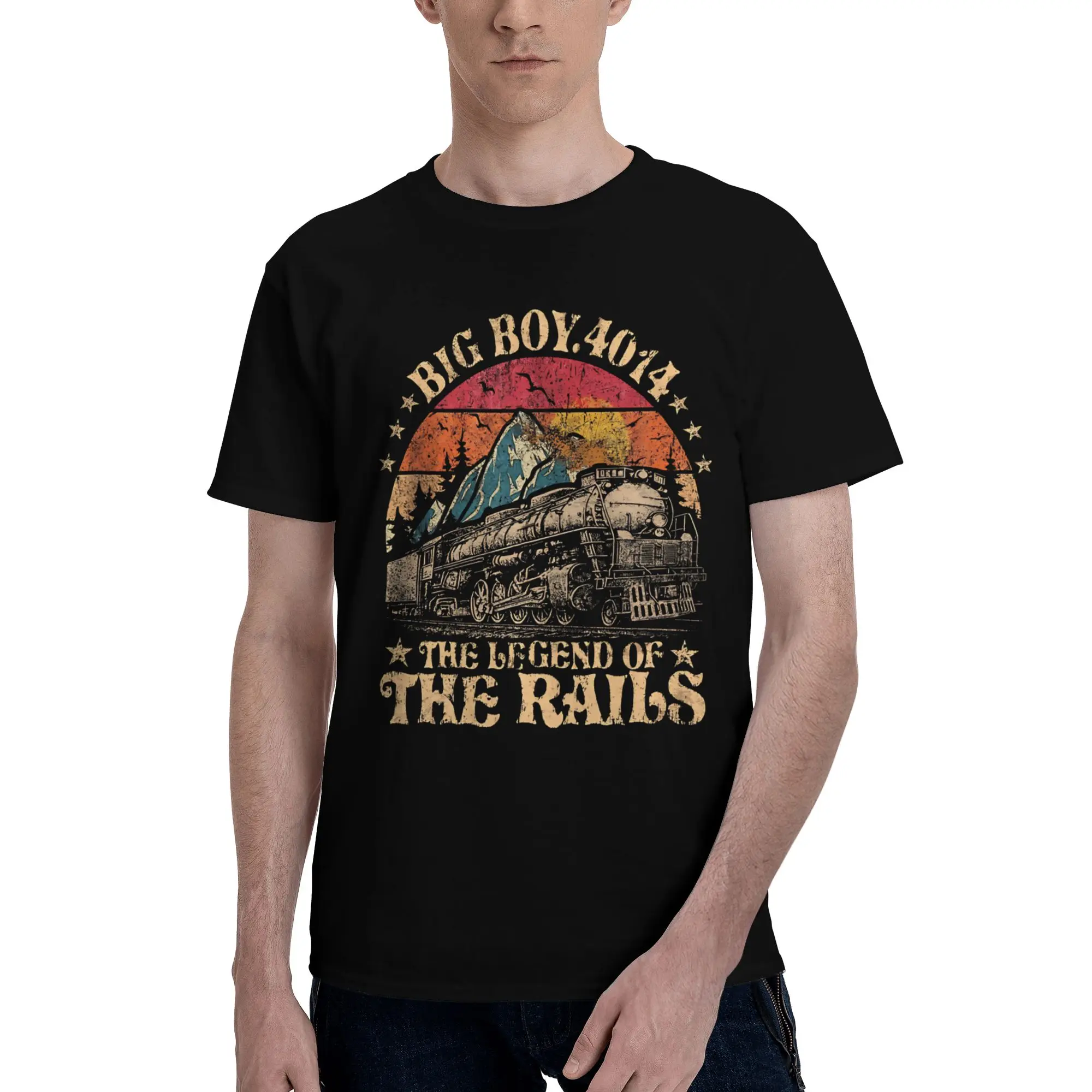1941 Steam Locomotive 4014 Graphic Printed T Shirt for Men Women  Cotton  Tee Shirt Clothing