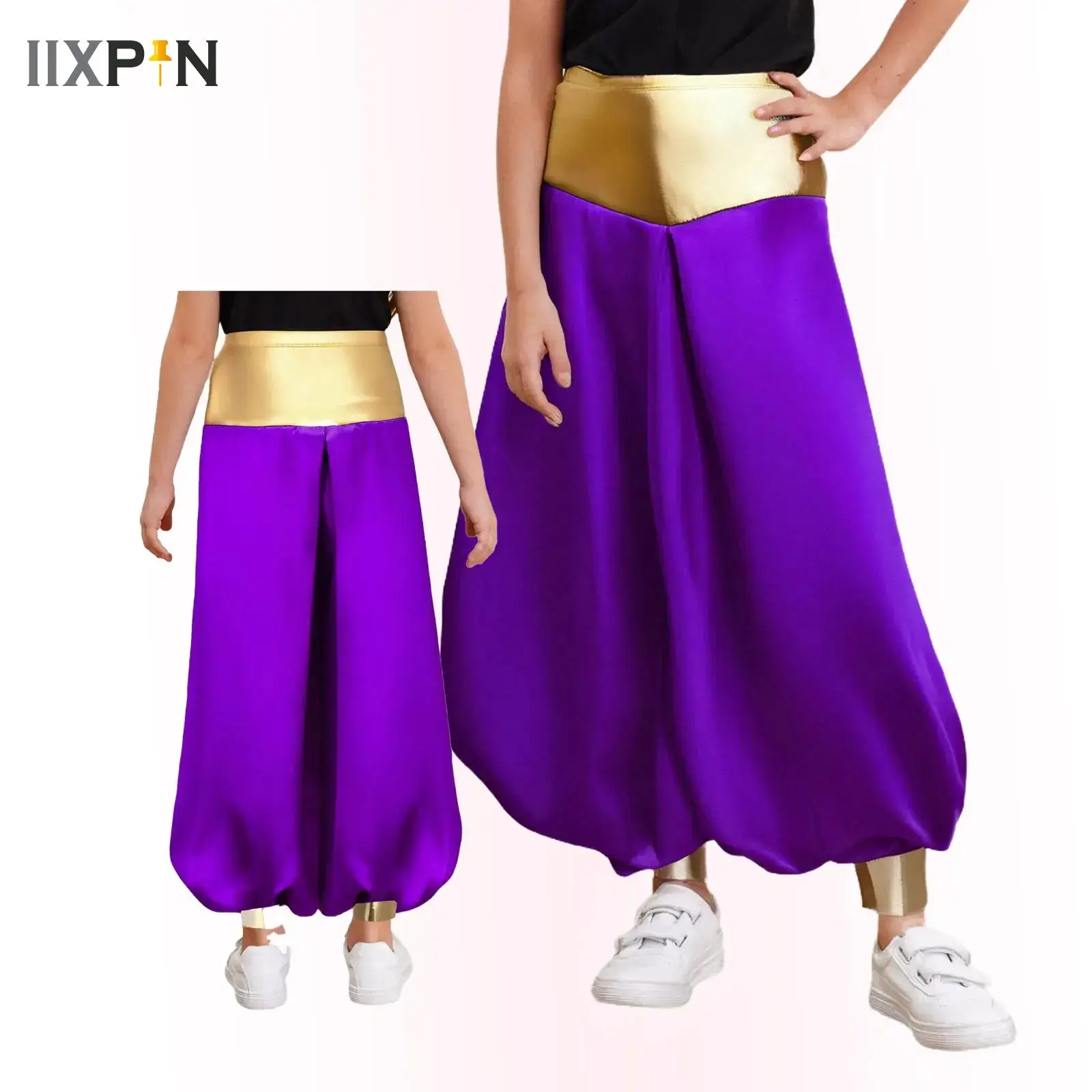 

Boys Arabian Pants Halloween Toad Game Character Cosplay Costume Loose Carnival Theme Party Arab Prince Role Play Clothes