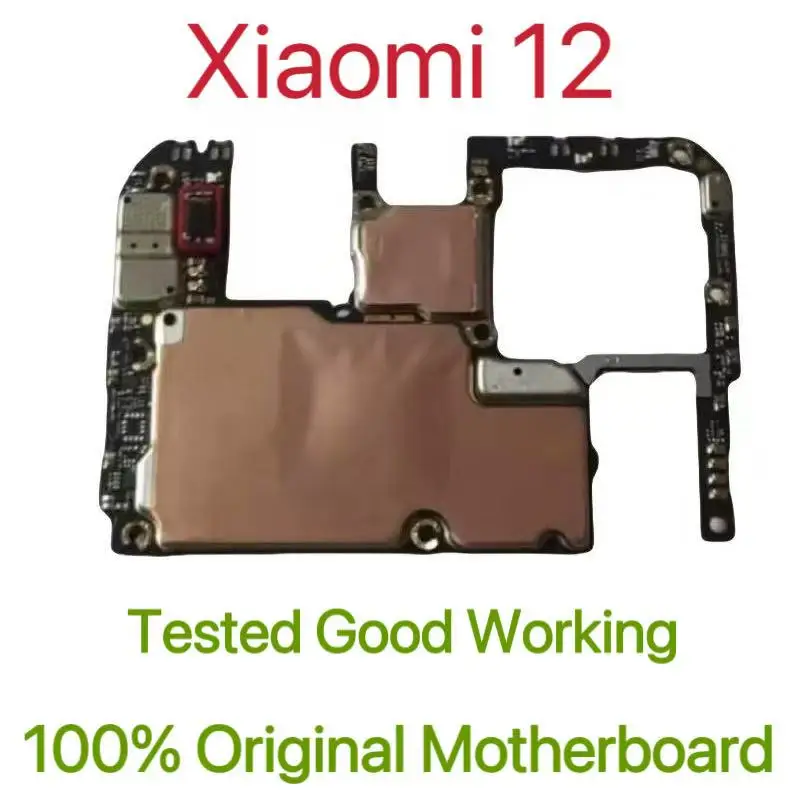 Global Version Original Unlocked Motherboard for Xiaomi 12 Good Work Fully Tested Circuit Plate Main Logic Board for Xiaomi 12