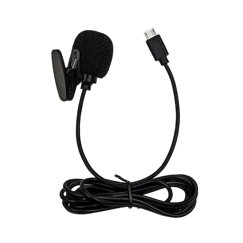 For AKASO V50X/B4/B4Pro Sports Camera Specific External Microphone Black Micro USB Interface