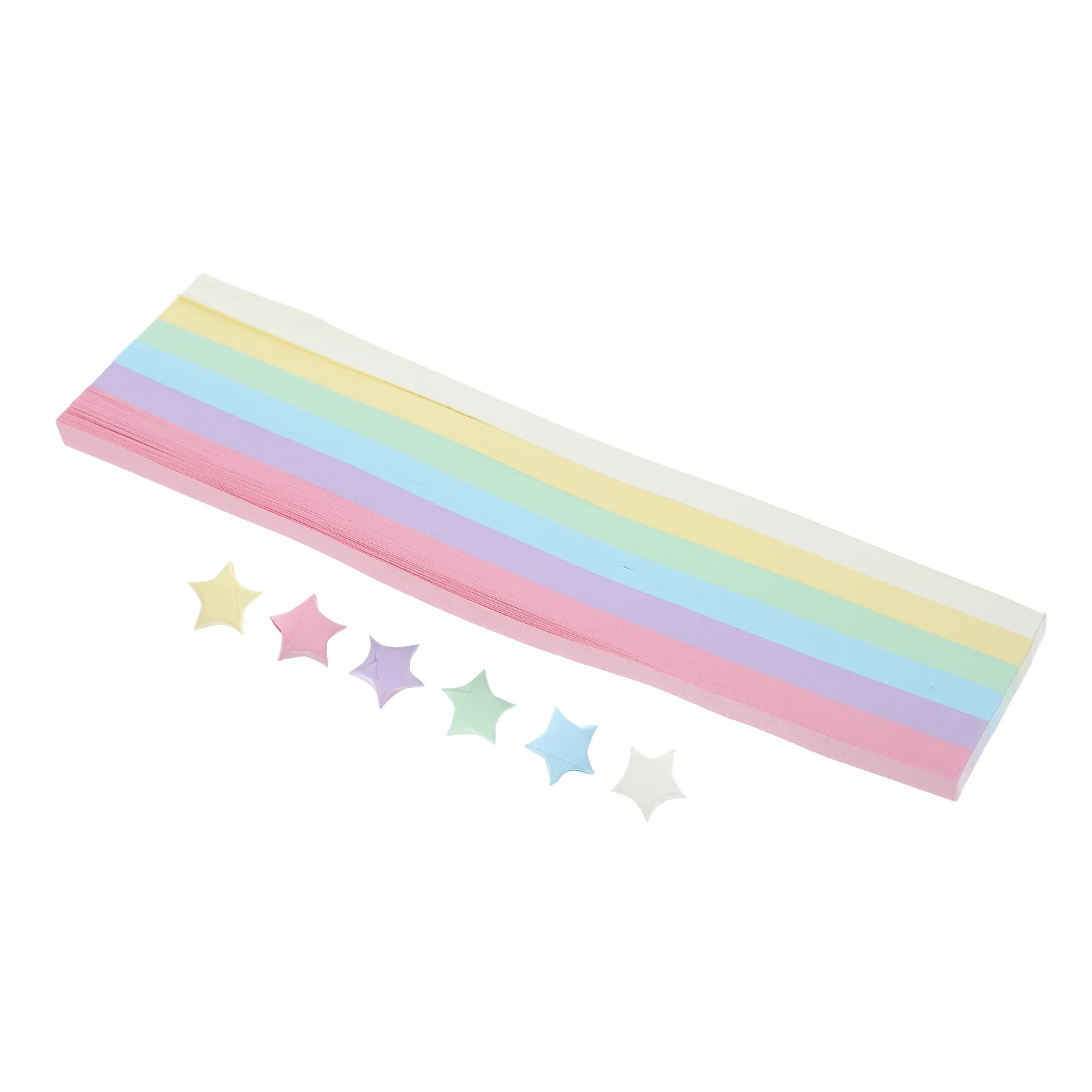 540pcs Origami Star Strips Double Sided Solid Color Craft Paper For Diy Decoration Star Folding Art Scrapbook Supplies