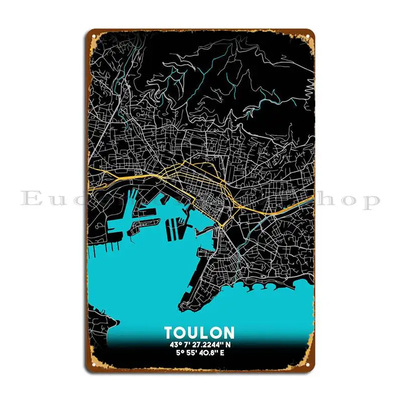 Toulon France Metal Plaque Poster Cinema Wall Decor Cinema Customized Wall Pub Tin Sign Poster