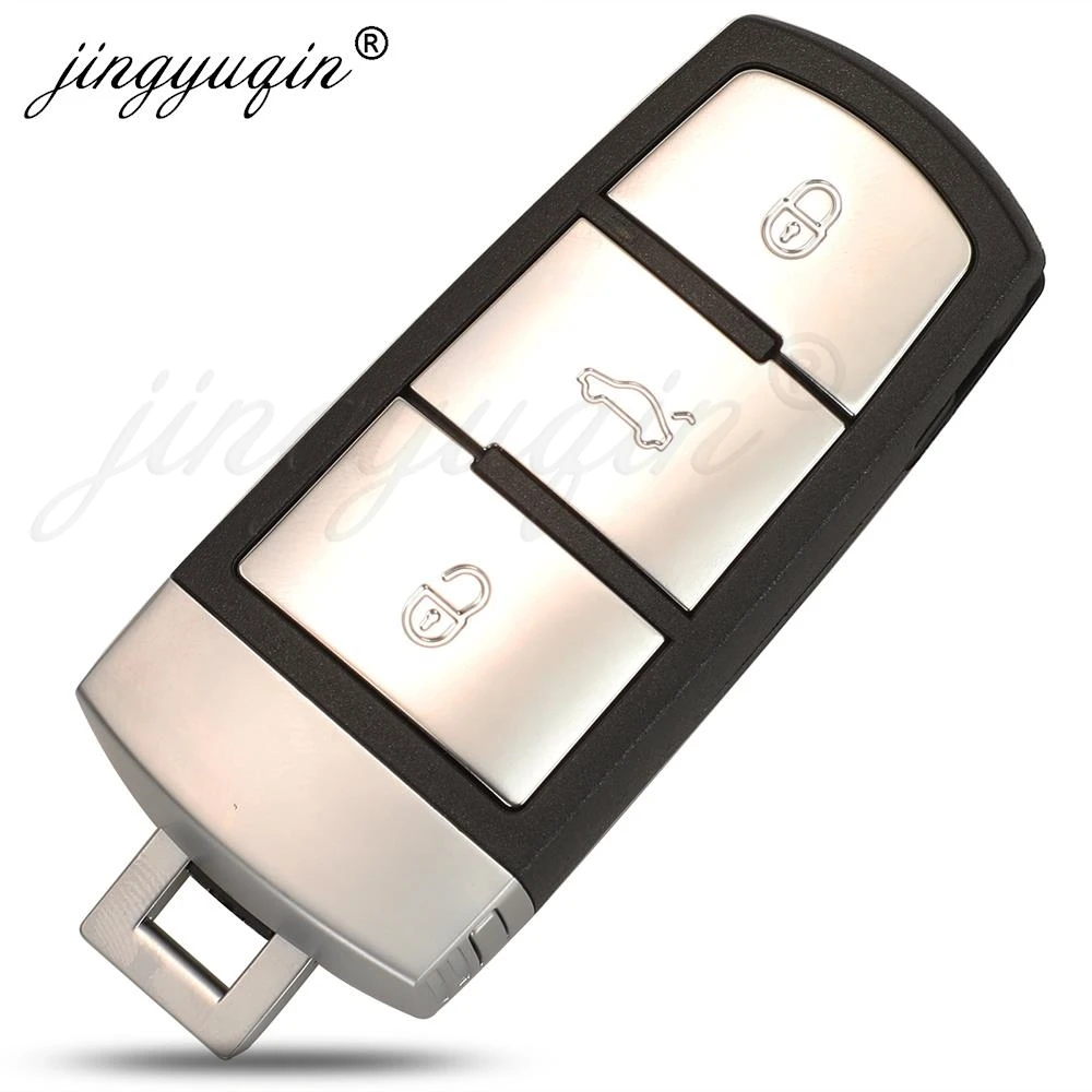 jingyuqin 5pcs 3C0959752BA Remote Car Key Fob 434Mhz ID48 Chip For Volkswagen fit VW Passat B6 3C B7 Magotan CC 3 Buttons